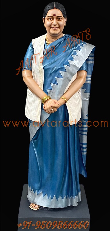 Sushma Swaraj Marble Statue